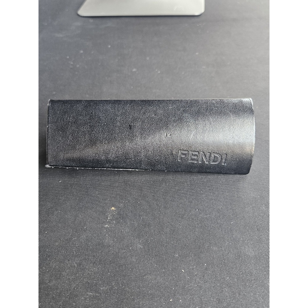 Fendi Eyeglasses Sunglasses Case Black Brown FF Monogram Designer Replacement